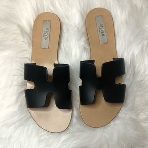 Steven by Steve Madden Grady Sandal, Women's Size 8 , Black